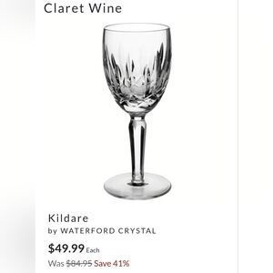 Waterford Crystal Claret Glass